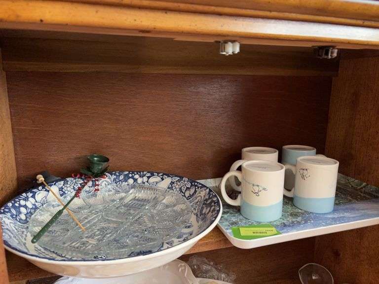 Sanyei serving bowls, Christmas tray and mugs, deviled egg tray image