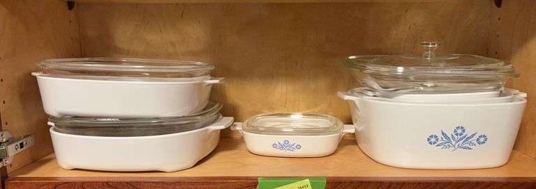 Pyrex and Corning Ware covered casseroles image