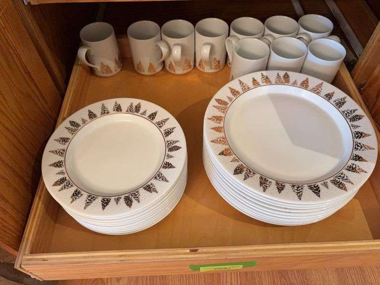 Dansk dinner plates, salad plates and coffee cups for 10 image