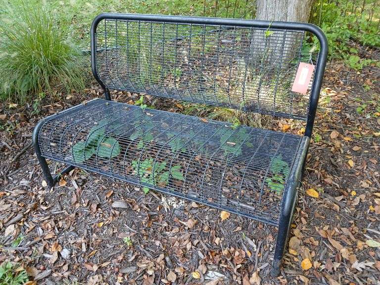 4ft long metal bench image