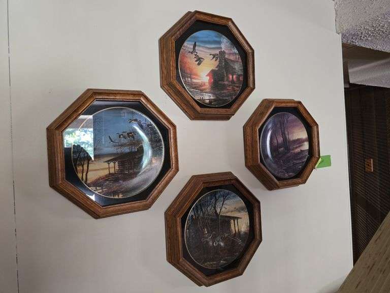 4 Terry Redlin framed plates image