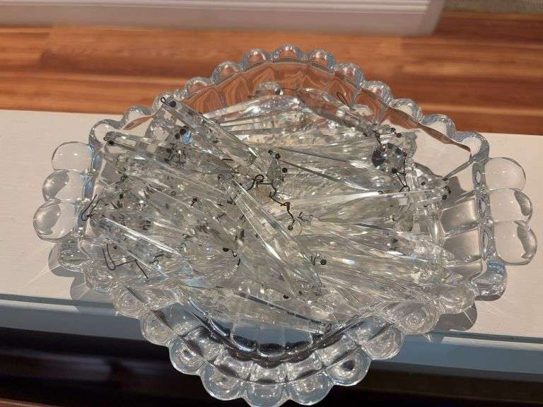 Relish tray of glass prisms image