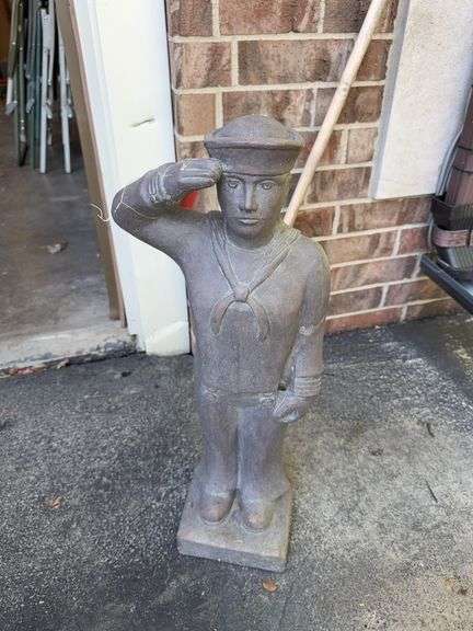 Cement sailor 26” tall image