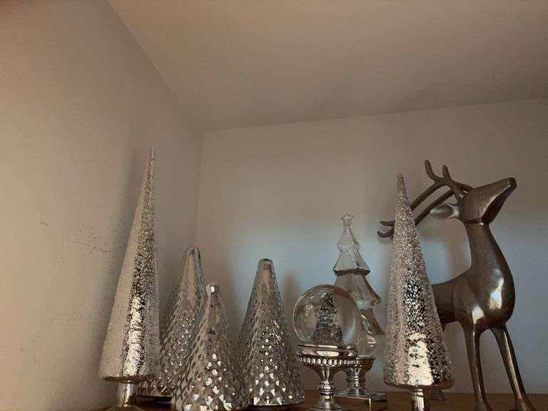Silver Christmas decor image