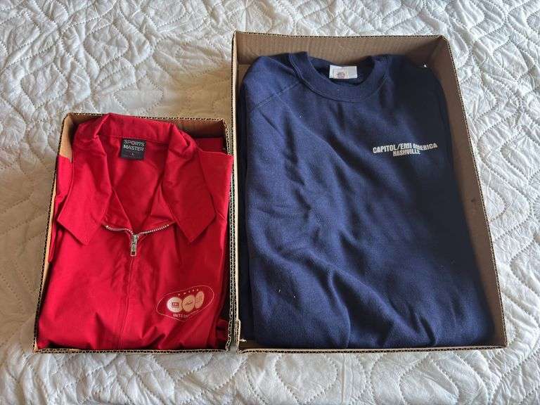 Capital EMI record company sweatshirt, and zip up jacket image