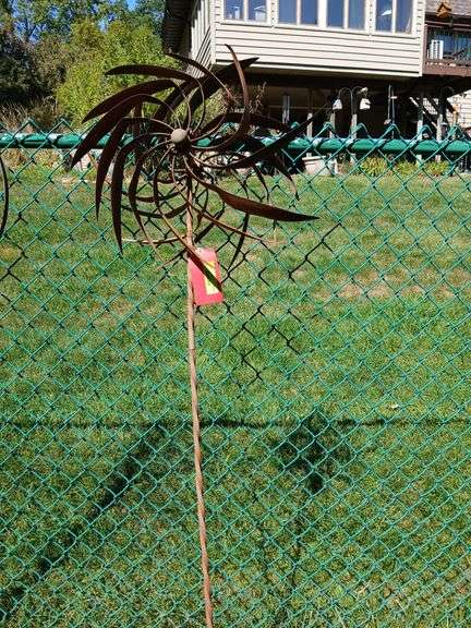 60” tall whirly gig made from old tools image