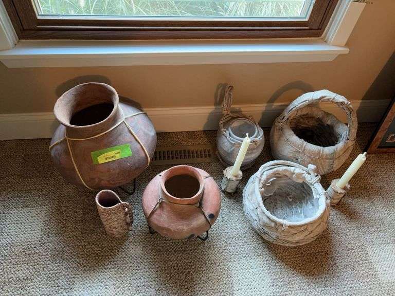 Pottery and baskets image