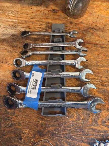 Larger set of standard gear wrenches image
