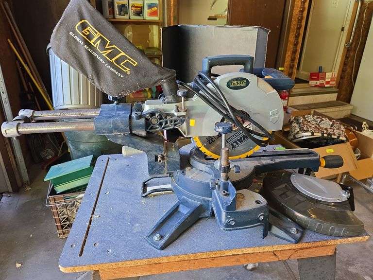 GMC radial miter saw on stand image