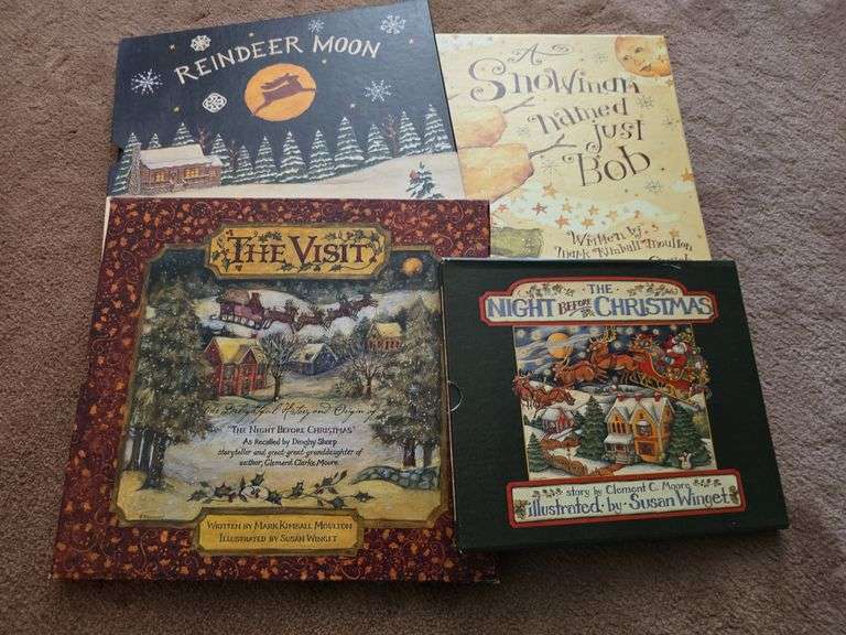 Modern holiday books in protective sleeve covers image