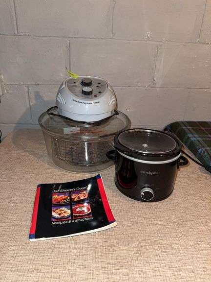 Big Boss jet stream oven and mini Crock-Pot brand crockpot