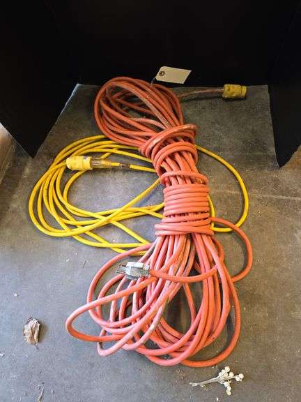 100' drop cord and short yellow cord image