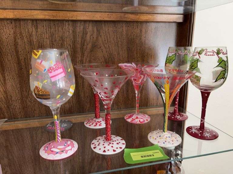 Hand painted stemware to make drinking fun! image