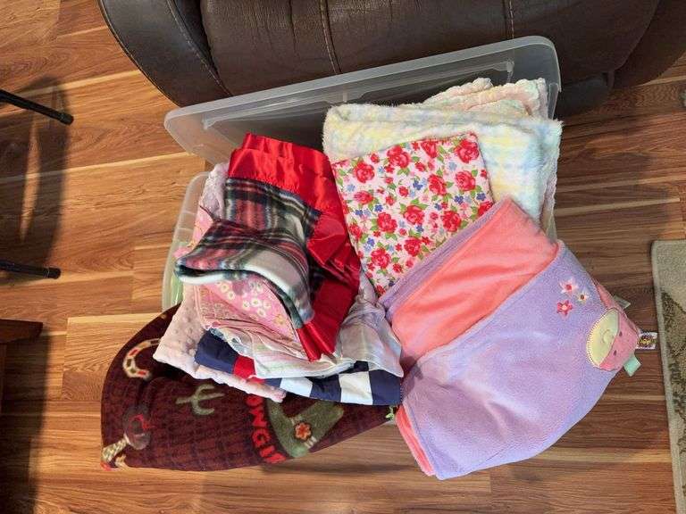 Tote of children’s blankets image