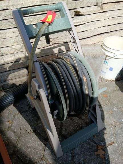 Ames hose cart and hose image