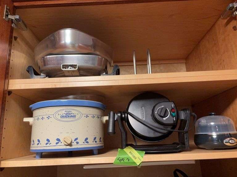 Rival crockpot, Bella waffle maker, Elite Gourmet egg cooker, Hoover electric skillet image