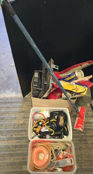 Paint supplies, rachet straps, string line cord etc... image