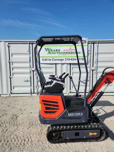 Mini Excavator	CFG	2025	MX15RX	EPA	RATO ,13.5HP,8.6KW,with pilot system, Gasoline  Engine with EPA ,BKT, SN #X001199, SOLON image