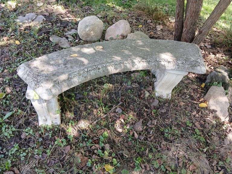 Cement yard bench Approx 48” long image