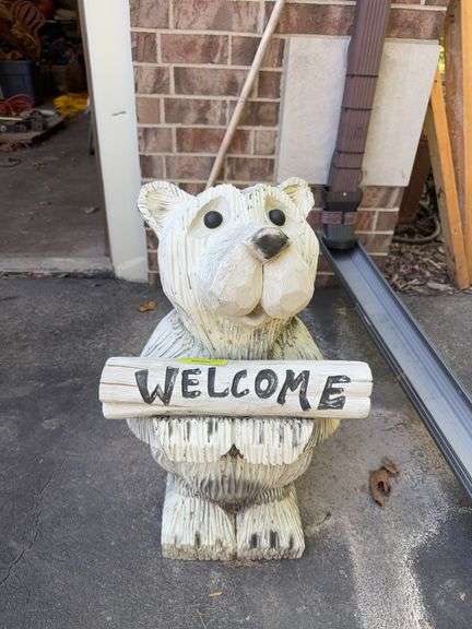 Welcome bear Approx 24” tall image