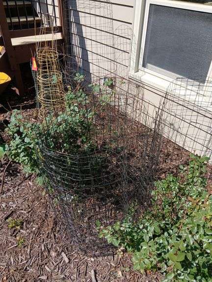 Various wire and tomato cages image