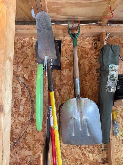 Shovels, silage fork, scoop shovel, bag chair image