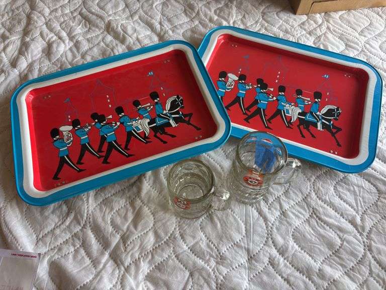 Two Lap trays and original a&w mugs image