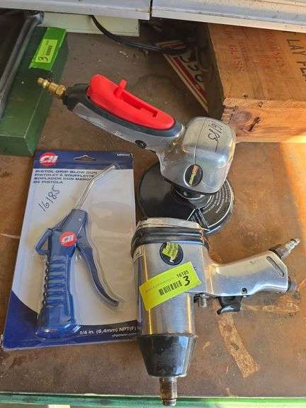 1/2" air impact wrench, DA sander and new blow gun image