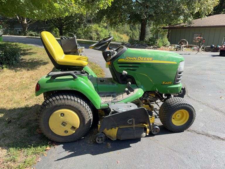 John Deere X485 riding mower This mower just had a new electronics board installed so the hour meter only shows 11.7 hrs. Kawasaki 745cc engine, rear wheel weights, 48" deck image