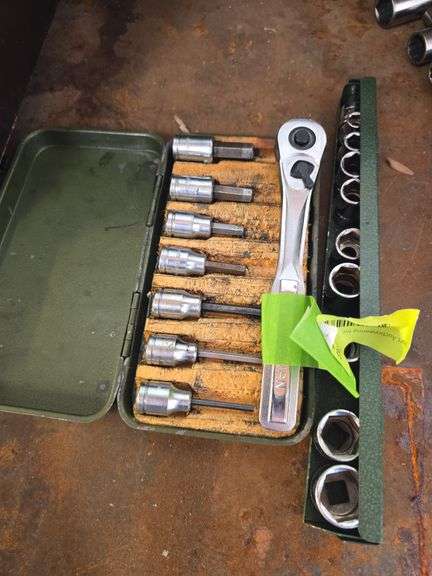 Craftsman 3/8 drive rachet, sockets and allen sockets image