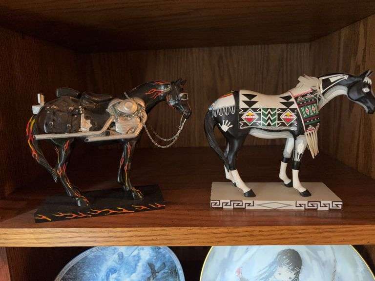 Two Painted Ponies figurines “Motorcycle Mustang” and “Tewa Horse” image
