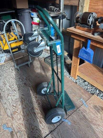 Heavy duty green moving cart image