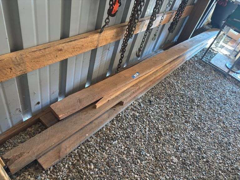 10 to 16 foot length rough cut boards mostly 2 x 6 image