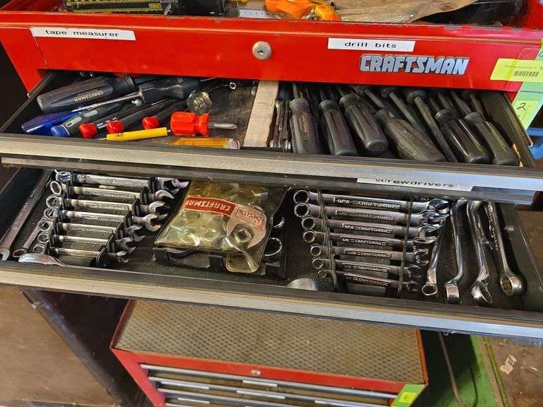 Craftsman combination wrenches, SAE & MM, crows foot wrenches and Craftsman screwdrivers image
