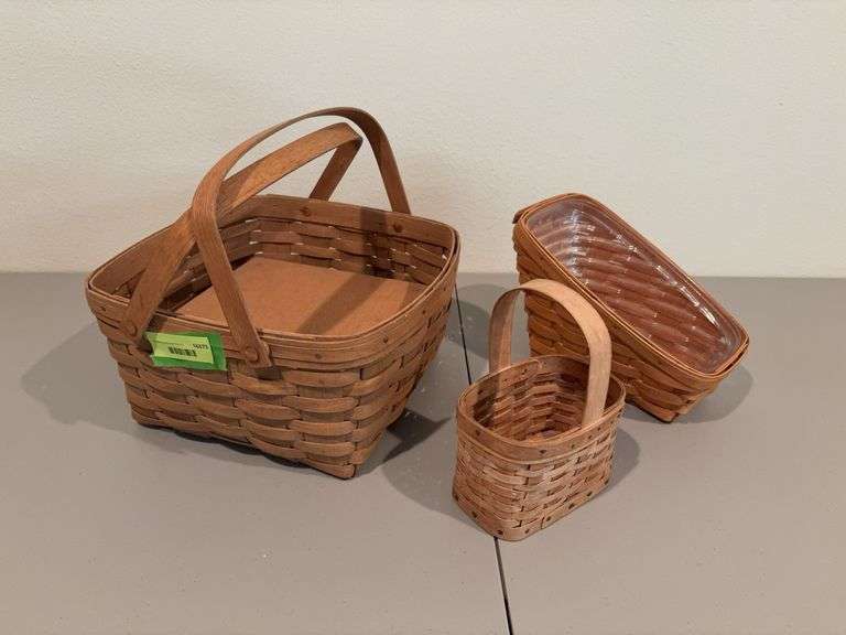 Three Longaberger baskets image