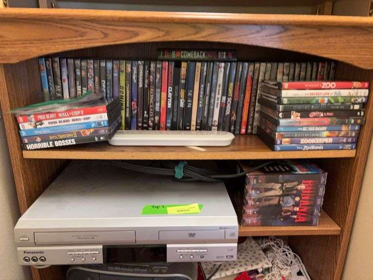 Panasonic DVD/VHS player with DVD’s and VHS tapes image