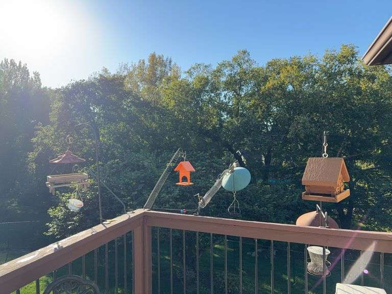 Six porch hangers and supplies in sun room image