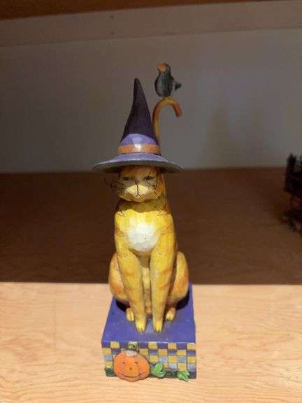 Jim Shore “Kitty in a Witch Hat” image