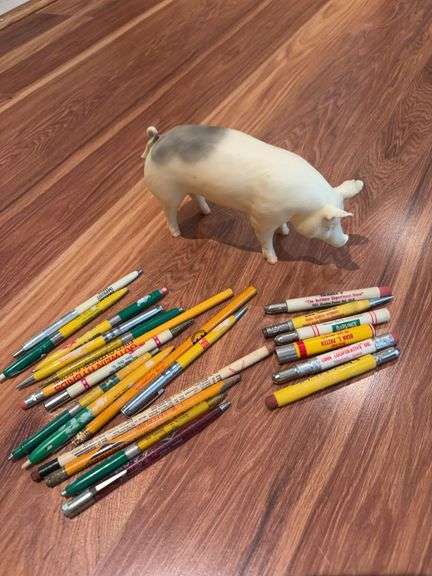 Bullet pencils, Breyer pig image