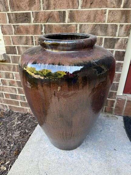 Approx 3’ tall ceramic planter image