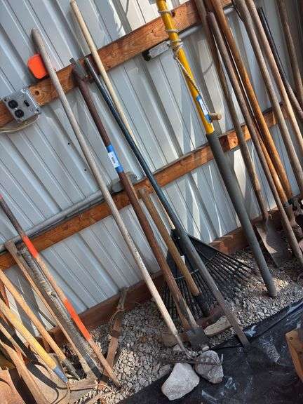 Rakes, pick, heavy bar, maul image