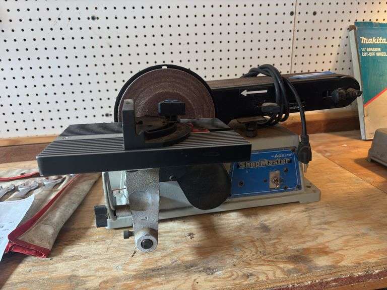 Delta shop master belt sander, and disc sander image