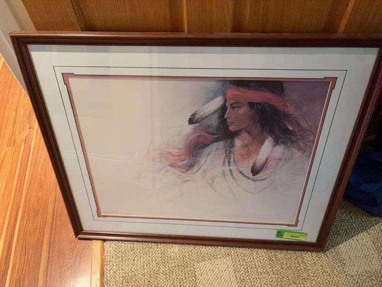 Ozz Franco “Navajo Daydream” 1612/3600 S/N Framed measures 32x26 image