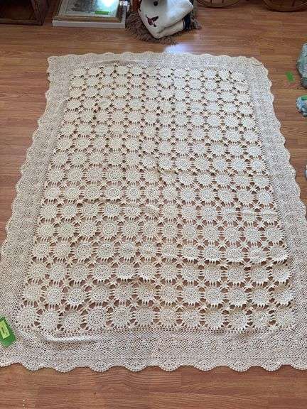 56x74 crocheted table cover image