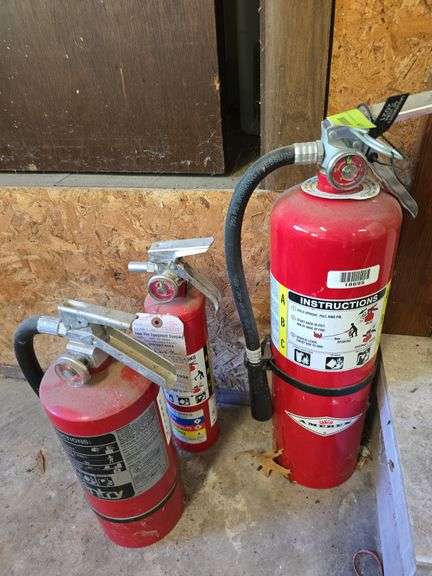 3 fire extinguishers image
