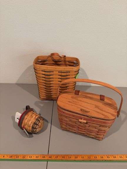 Three Longaberger baskets image
