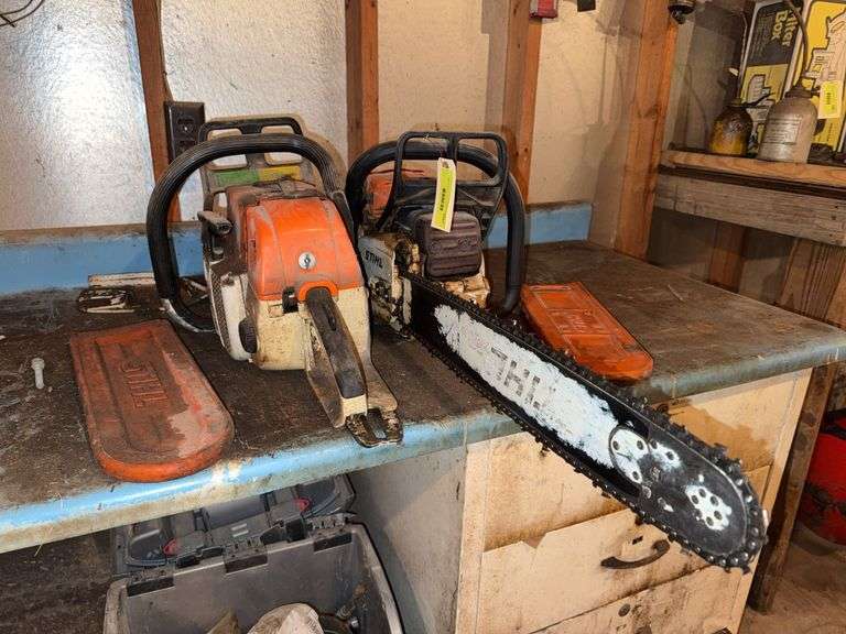 2 Stihl chainsaws for parts 038 & MS 361 image