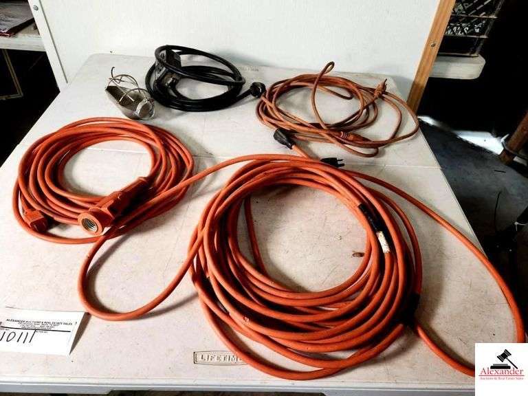 3 EXTENSION CORDS-DROP LIGHT (SHOP) image