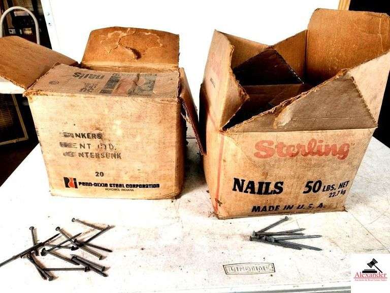 STERLING GALVANIZED SINKER #20 NAILS- PARTIAL 50# BOX(SHOP) image