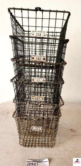 6 WIRE STORAGE BASKETS WITH NUMBERS (SHOP) image